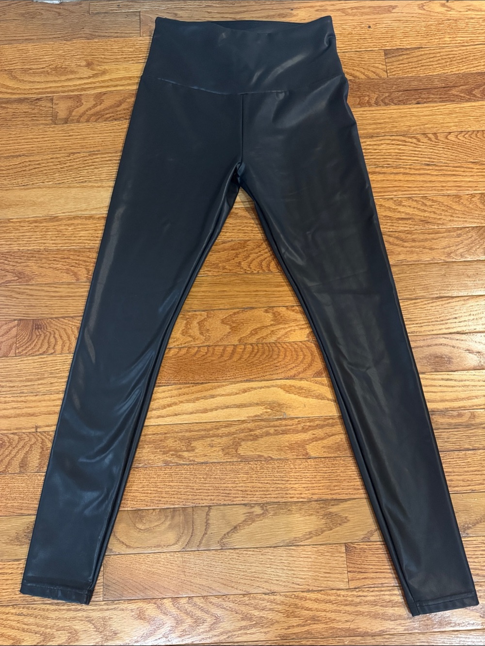 Black Faux-Leather Leggings